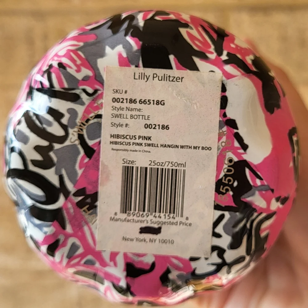 Swell Lilly Pulitzer Water Bottle Hanging with My Boo Panda Print